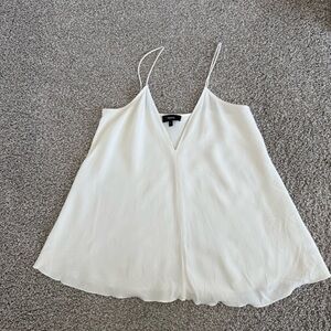 THEORY | Cream V-Neck Spaghetti StrapTop - Size Small